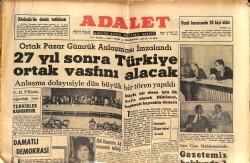 Adalet Gazetesi 13 Eylül 1963 - Atina'ya Giden Prenses Süreyya İstanbul'a Geldi - Galatasaray'a Tebrik Yağıyor - Egesel Evlendi GZ139717 - 1