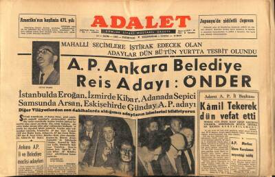 Adalet Gazetesi 14 Ekim 1963 - Etimesguttaki Uçak Fabrikası Lağvediliyor ! GZ114915 - 1