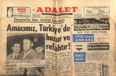 Adalet Gazetesi 15 Mart 1965 - Kim Novak Bugün Richard Johnson İle Evleniyor GZ121695 - 1