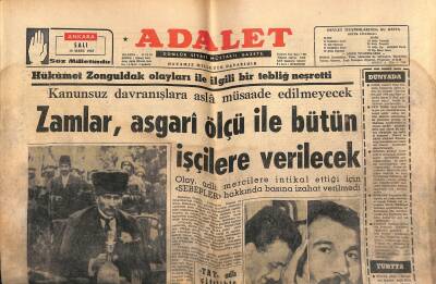 Adalet Gazetesi 16 Mart 1965 - Ürgüplü , Dün Ülgenalpla Görüşme Yaptı - Sophia Loren Carlo Pontiye Hayran GZ121696 - 1
