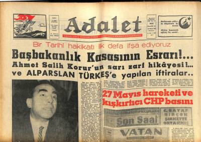 Adalet Gazetesi 18 Nisan 1963 - A.P. İzmir Eşrefpaşa Teşkilatının Genel Merkeze Telgrafı GZ105034 - 1