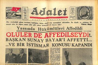 Adalet Gazetesi 18 Temmuz 1966 - Başbakan Süleyman Demirel 19 Ağustosta İzmire Gidecek GZ105024 - 1