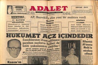 Adalet Gazetesi 20 Şubat 1963 - Emekliliği İptal Edilen Binbaşı Eminsudan Değil - Kızılviranda Kızamıktan 22 Çocuk Vefat Etti GZ121699 - 1