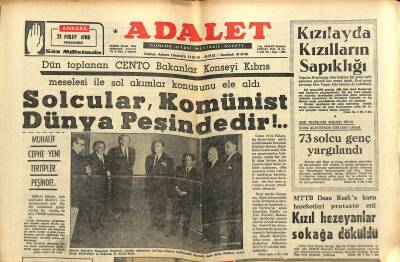 Adalet Gazetesi 21 Nisan 1966 - Ecevit , Güneş Ve M. Aksoy Yeni Bir Parti Kuracaklar GZ121566 - 1