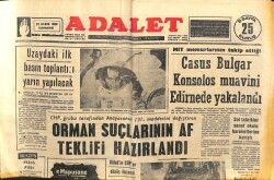 Adalet Gazetesi 22 Kasım 1969 - Fikret Hakan Londralı Oluyor GZ103486 - 1