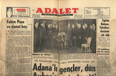 Adalet Gazetesi 22 Şubat 1965 - Karakaş Gözlerin Elmas Türküsünü Kim Yazmıştı ? - Egede Binlerce Ev Sular Altında GZ121760 - 1