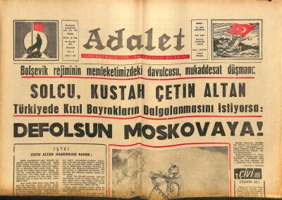 Adalet Gazetesi 24 Mayıs 1965 - Çetin Altan, Oğuz Alp Destanı GZ109249 - 1