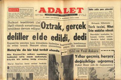 Adalet Gazetesi 24 Şubat 1964 - Richard Burton Kimdir ? - Öztrak , Gerçek Deliller Elde Edildi , dedi GZ121585 - 1