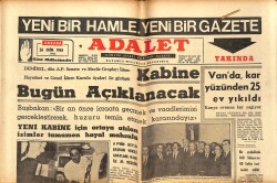 Adalet Gazetesi 26 Ekim 1965 - Dr. Kaykılı, Dünyanın En Güzel Kadınlarını Satılığa Çıkarmış - İran Şahı Rıza Pahlevi 46 Yaşında GZ139550 - 1