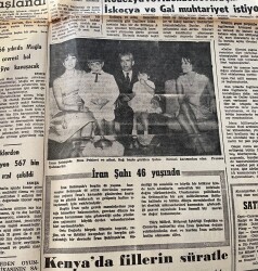 Adalet Gazetesi 26 Ekim 1965 - Dr. Kaykılı, Dünyanın En Güzel Kadınlarını Satılığa Çıkarmış - İran Şahı Rıza Pahlevi 46 Yaşında GZ139550 - 2