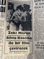 Adalet Gazetesi 26 Mayıs 1967 - Zeki Müren Silvia Koscina İle Bir Film Çevirecek - Sevinç Pekin İddialı Konuştu GZ138568 - 2