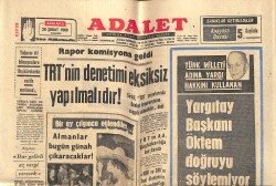 Adalet Gazetesi 28 Şubat 1968 - Guenther Sachs Eşi Brigitte Bardot İle - Zeki Müren'in Yeni Ceketi Tam 19 Kilo GZ143274 - 1