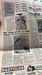 Adalet Gazetesi 29 Mart 1963 - Zamanımızın Romeo Julieti Kaleci Varol Fatma Girik - Bayar , Dün Gece Yarısı Hastahaneye Yatırıldı GZ121676 - 2