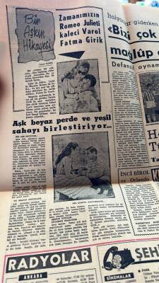 Adalet Gazetesi 29 Mart 1963 - Zamanımızın Romeo Julieti Kaleci Varol Fatma Girik - Bayar , Dün Gece Yarısı Hastahaneye Yatırıldı GZ121676 - 2