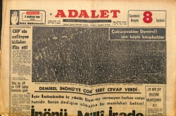 Adalet Gazetesi 3 Haziran 1966 - İzmir'de Flört Serbest - Çukurovalılar Demirel'i İşte Böyle Karşıladılar GZ160458 - Gökçekoleksiyon
