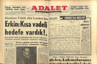 Adalet Gazetesi 3 Şubat 1964 - Güney Vietnamda Kolera Salgını GZ83488 - 1