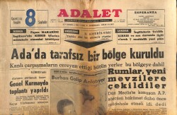 Adalet Gazetesi 31 Aralık 1963 - Süreyya Bu Yıl Da Evlenemeyecek - Rumlar, Yeni Mevzile Çekildiler - Galatasaray Camiası Tekrar Karıştı GZ139712 - 1