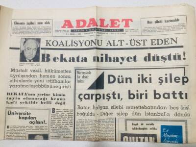 Adalet Gazetesi 5 Ekim 1963 - Halk Partililer Aday Bulamıyor GZ53296 - 1