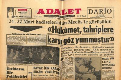 Adalet Gazetesi 6 Nisan 1963 - Goodyear Lastikleri Ankara Bayilerine Teslim Edilmiştir - Bayar İçin Karar Bugün Veriliyor GZ121721 - 1