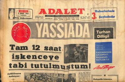 Adalet Gazetesi 8 Şubat 1967 - Menderes Tam 12 Saat İşkenceye Tabi Tutulmuştum ! - Clay , Terrelli Yendi GZ121739 - 1