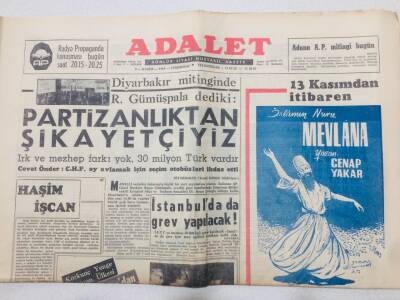 Adalet Gazetesi 9 Kasım 1963 - Personel Rejimi Hakkında Yeni Teklifler GZ53304 - 1