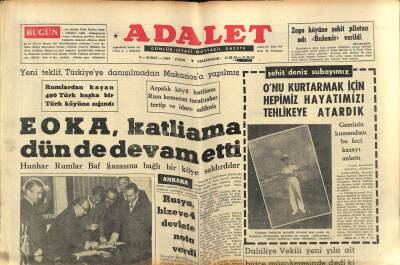 Adalet Gazetesi 9 Şubat 1964 - Adanada Pamuk Piyasası Durgun GZ83494 - 1