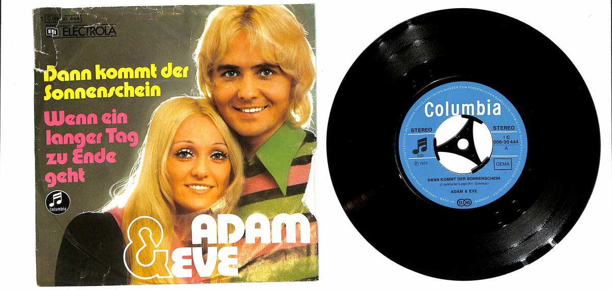 Adam & Eve - Dann Kommt Der Sonnenschein / Wenn ein Langer Tag zu Ende Geht Plak (10/7.5) PLK26156 - 1