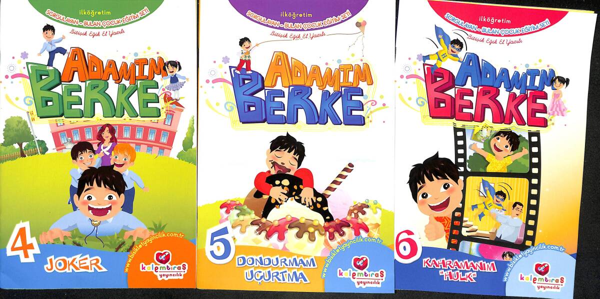 Adamım Berke Bitişik El Yazılı 10'lu Öykü Seti NDR92282 - 3