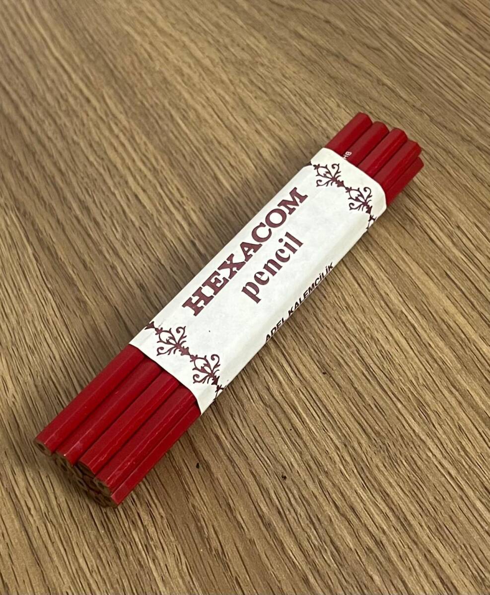 Adel Hexacom Türkmalı Malı Kurşun Kalem (Kırmızı).1 Dz Orjinal Paket AOB4921 - 2