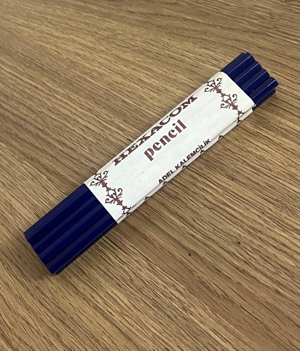 Adel Hexacom Türkmalı Malı Kurşun Kalem (Lacivert).1 Dz Orjinal Paket AOB4922 - 4