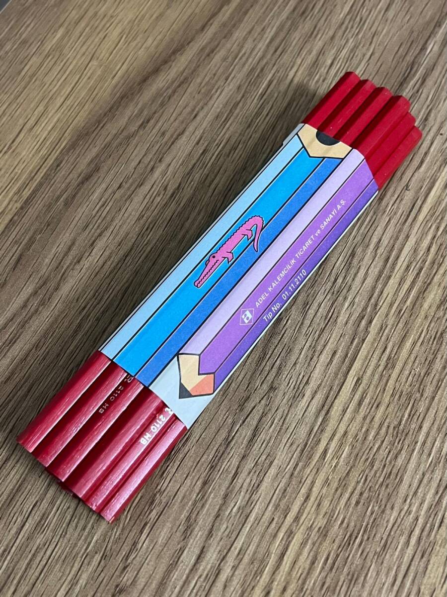 Adel Johann Faber Alligator 1970s 12Dz Kurşun Kalem Kırmızı #KLM202 - 2