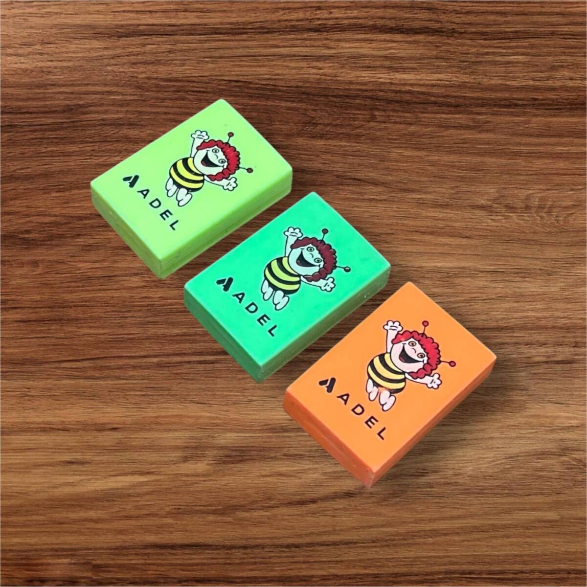 ADEL Nostalji Arı Maya Figürlü Silgi 3 Farklı Renk Set AOB4963 - 3