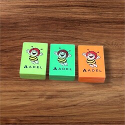 ADEL Nostalji Arı Maya Figürlü Silgi 3 Farklı Renk Set AOB4963 - 2