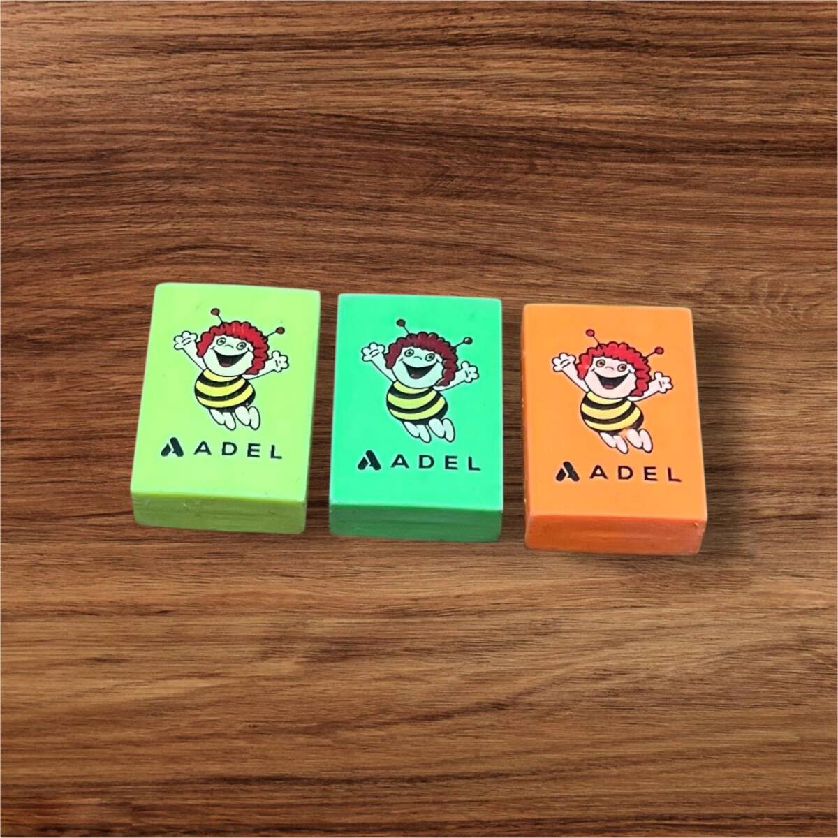 ADEL Nostalji Arı Maya Figürlü Silgi 3 Farklı Renk Set AOB4963 - 2