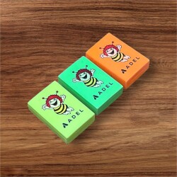 ADEL Nostalji Arı Maya Figürlü Silgi 3 Farklı Renk Set AOB4963 - 5