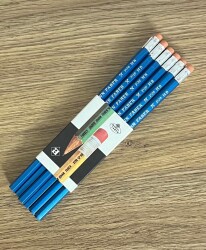 Adel Johann Faber Türkmalı Malı Kurşun Kalem (Mavi).1 Dz Orjinal Paket AOB4925 - 4