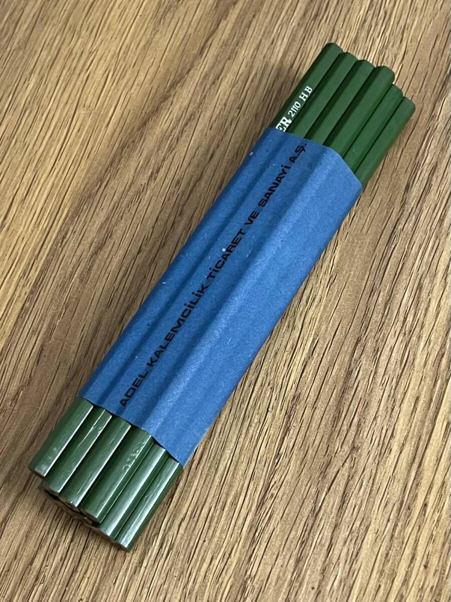 Adel Johann Faber Yeni Alligator 1970s 12Dz Kurşun Kalem Yeşil #KLM206 - 2