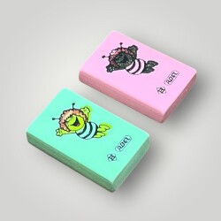 ADEL Nostaljik Kokulu Arı Maya Figürlü Silgi 2 Farklı Renk AOB4961 - Gökçekoleksiyon