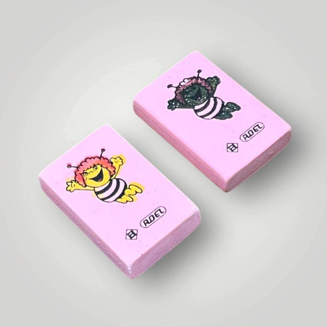 ADEL Nostaljik Kokulu Arı Maya Figürlü Silgi 2 Farklı Renk AOB4752 - 1