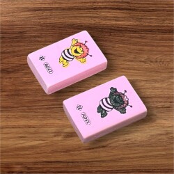 ADEL Nostaljik Kokulu Arı Maya Figürlü Silgi 2 Farklı Renk AOB4752 - 5