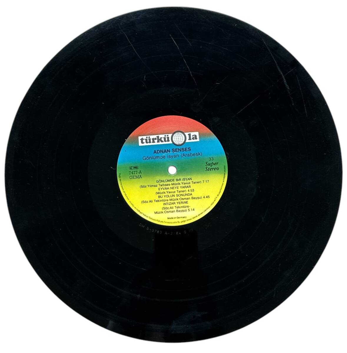Adnan Şenses - Gönlümde İsyan (Arabesk) LP Plak (10/8) PLK25456 - 1