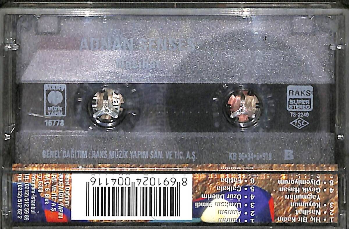 Adnan Şenses - Nasihat Orijinal Kaset (ikinci El) * Marş Müzik - Kırmızı Bandrol - 1996 * KST30331 - 2