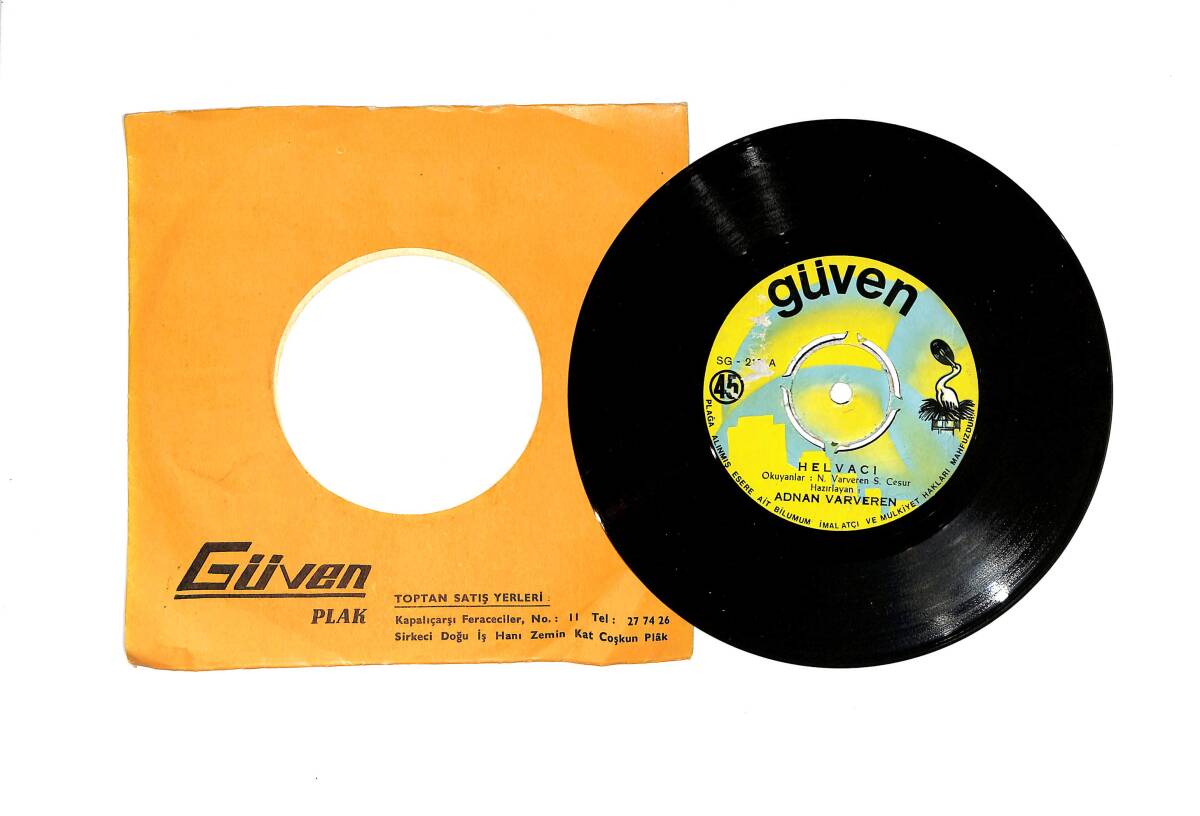 Adnan Varveren – Helvacı / Ben Varmam Ana 45’lik Plak – Güven Plak SG-212 PLK27069 - 1