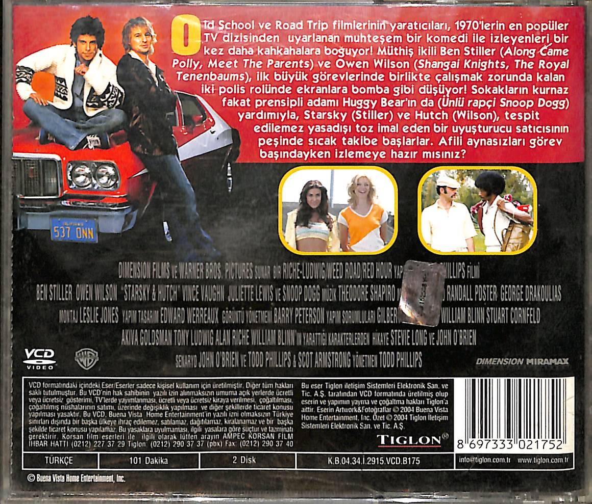 Afili Aynasızlar - Starsky & Hutch (2004) Orijinal VCD Film VCD28942 - 2