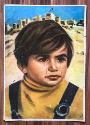 Ağlayan Çocuk Büyük Boy Kartpostal KRT7580 - 1