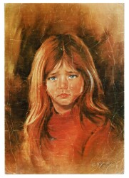 Ağlayan Çocuk Büyük Boy Kartpostal KRT9188 - Gökçekoleksiyon