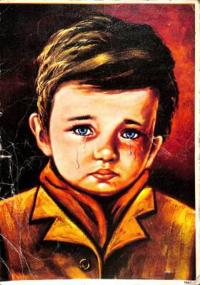 Ağlayan Çocuk Kartpostal KRT19629 - 1