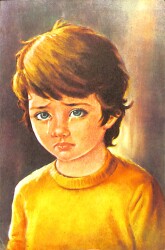 Ağlayan Çocuk Kartpostal (Küçük Boy) KRT22688 - Gökçekoleksiyon