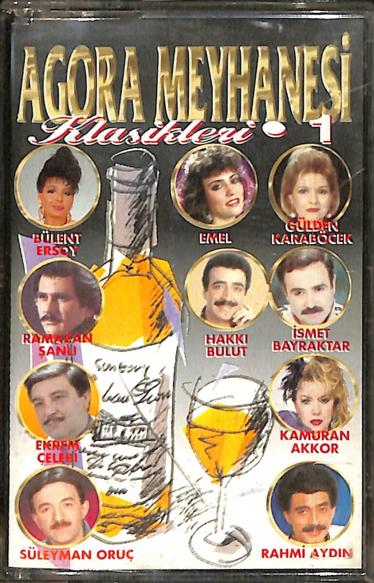 Agora Meyhanesi Klasikleri 1 - Bülent Ersoy-Hakkı Bulut-Gülden Karaböcek-Kamuran Akkor-Süleyman Oruç Kaset (İkinci El) KST28375 - 1