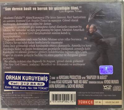 Ağustos`ta Rapsodi VCD Film VCD11231 - 2